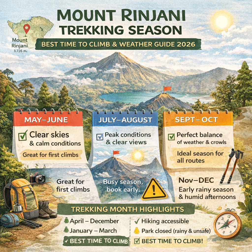mount rinjani season